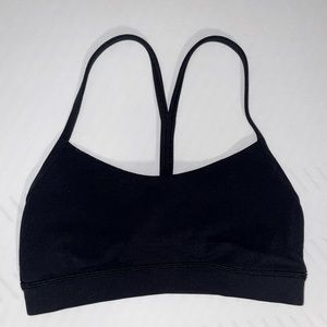 Lululemon Flow Y Bra Nulu in Black Sz 4